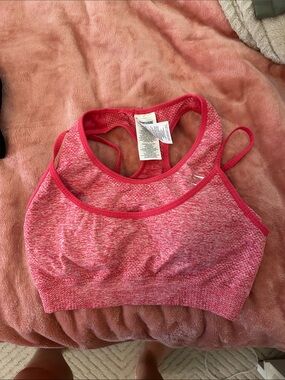 Gymshark Pink double Sports Bra